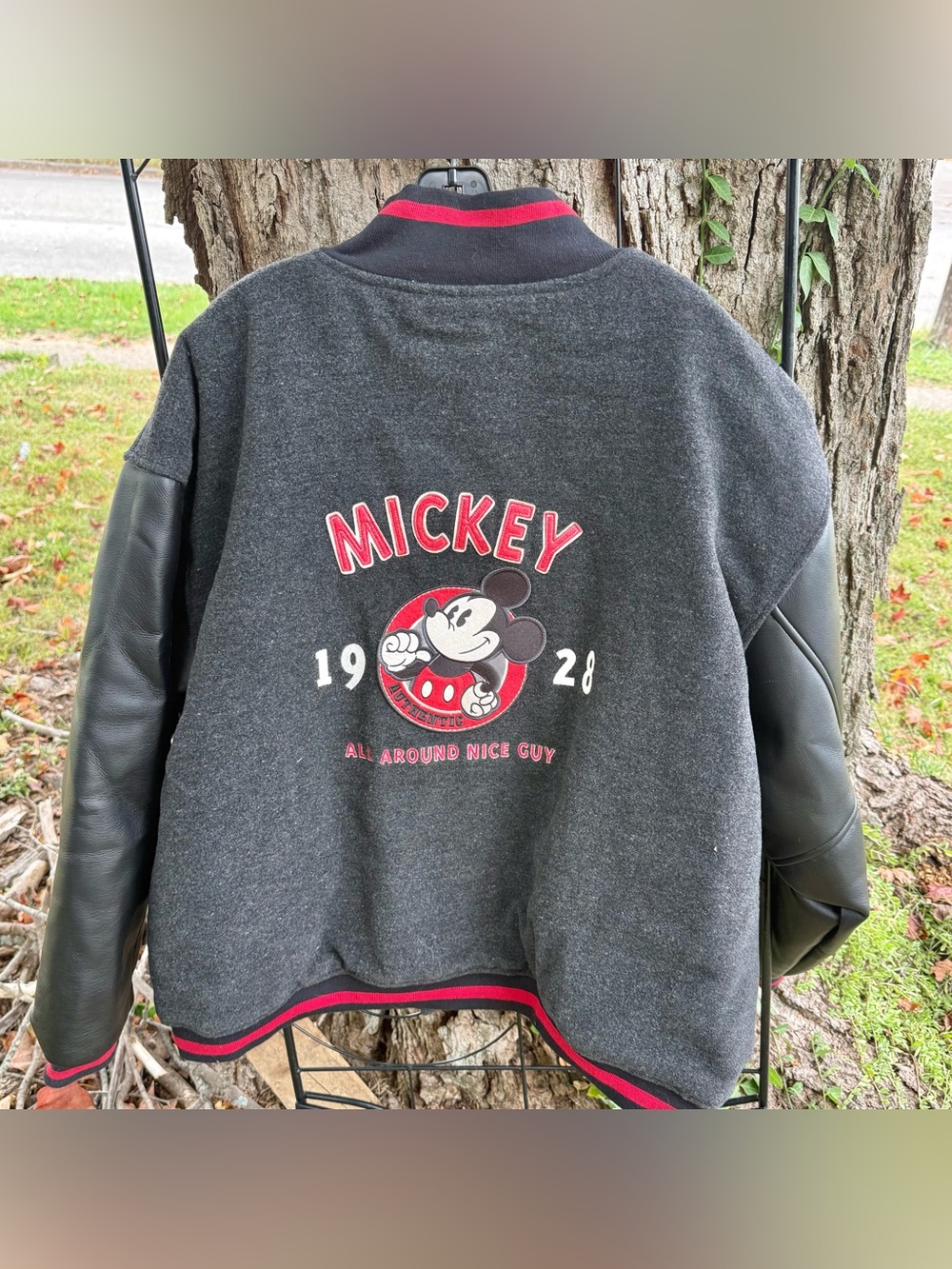 Vintage 90’s Disney Store Mickey Mouse Varsity Jacket Mens XXL Wool Blend